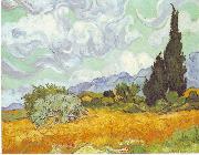 Vincent Van Gogh Cornfield with Cypresses Spain oil painting artist